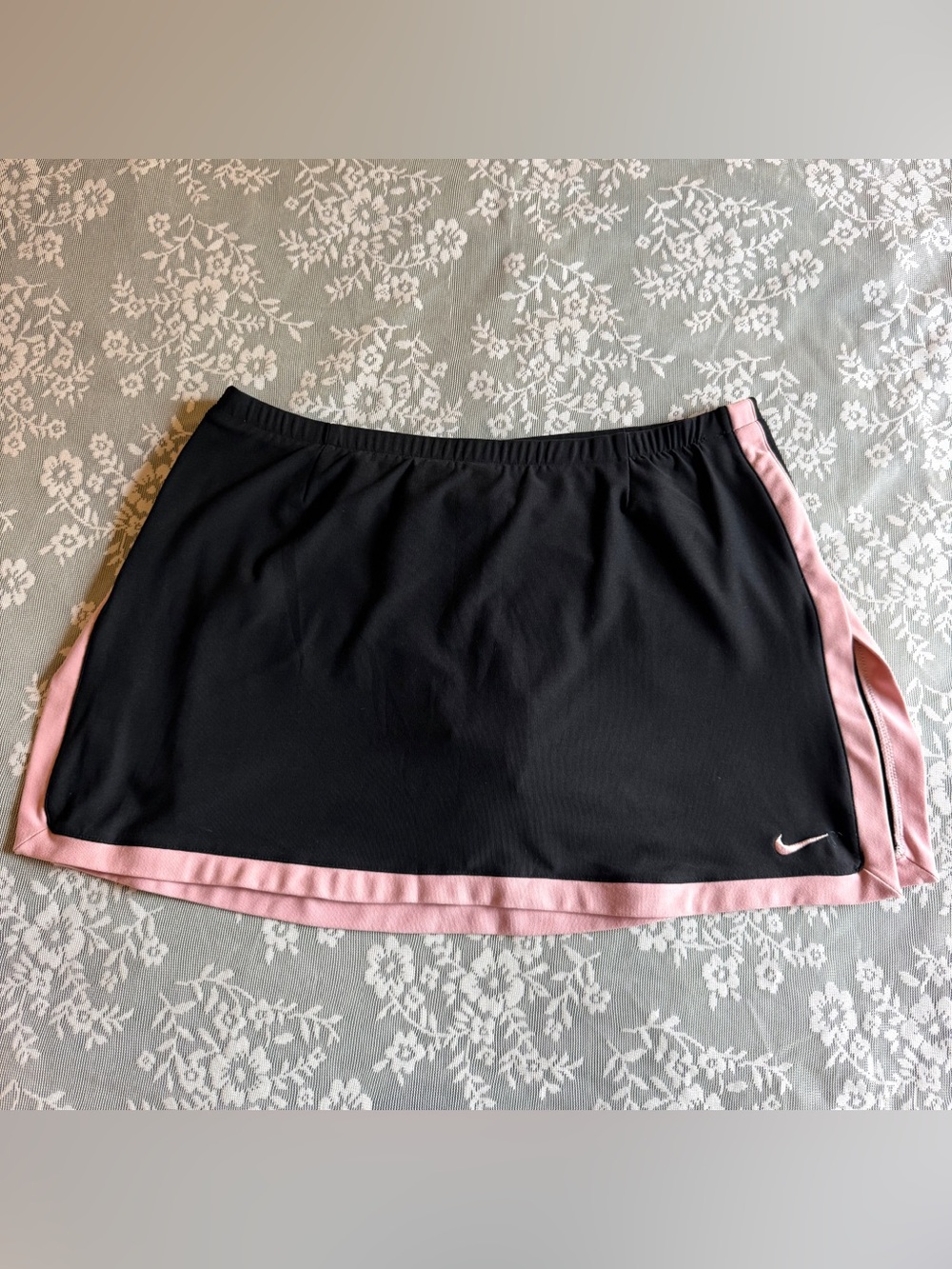 Nike Black Mini Skirt with Pink Trim